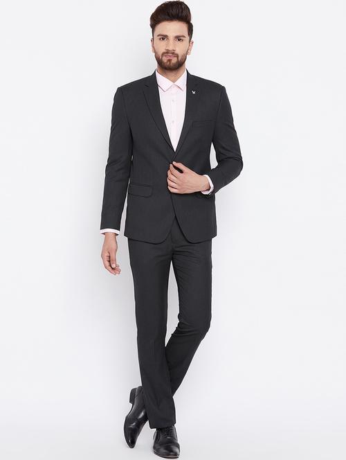 black polyester single breasted suit - 15527568 - Very Small Image - 1