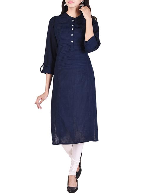 straight pintucks kurta - 15529379 - Very Small Image - 1