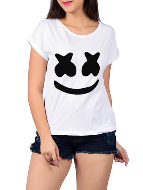 graphic print round neck tee - 15532555 - Very Small Image - 1