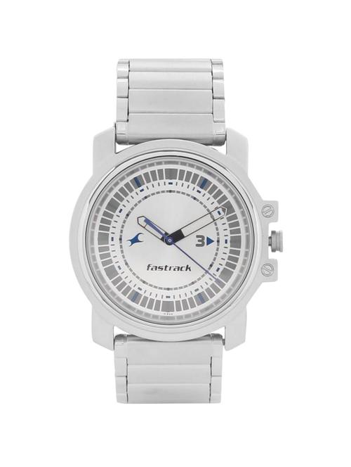 fastrack round dial analog watch -(3039sm03) - 15533556 - Very Small Image - 1