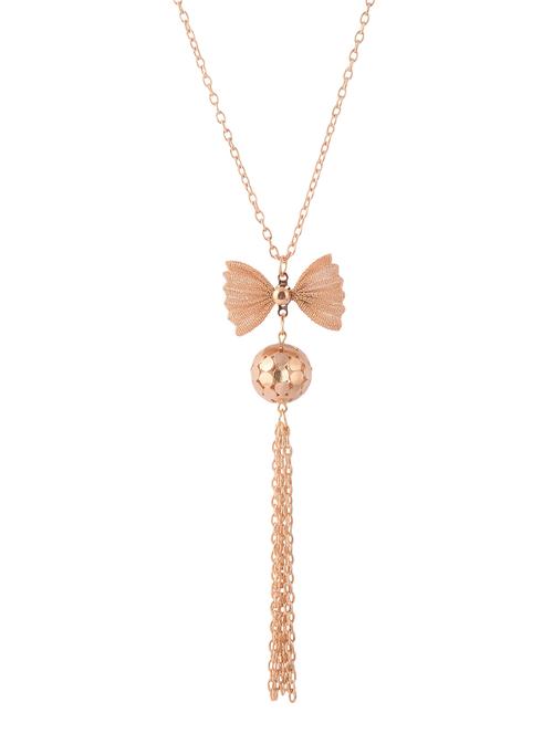 rose gold tone long necklace - 15534231 - Very Small Image - 1