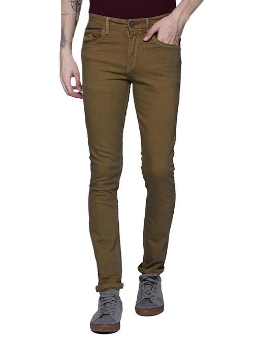 brown denim plain jeans - 15534334 - Very Small Image - 1