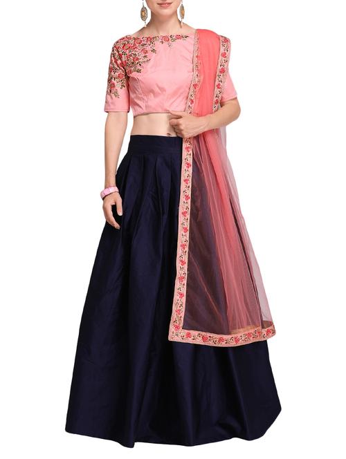 embroidered flared lehenga - 15535256 - Very Small Image - 1