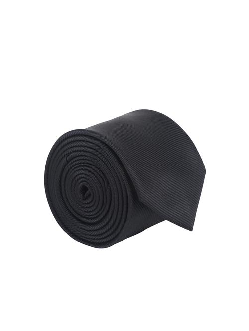 Black Polyester Tie - 15535658 - Very Small Image - 1