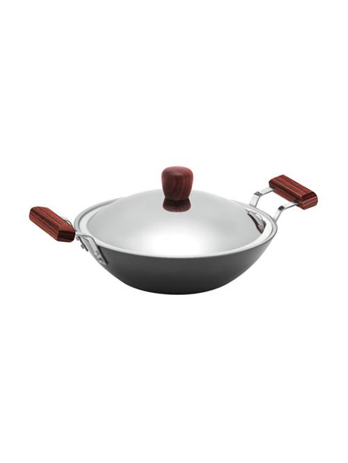 futura hard anodised deep-fry pan 2.5 l, 26 cm, 4.06 mm with ss lid (l23) - 15537000 - Very Small Image - 1