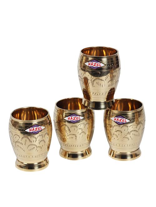 hazel brass water glasses, set of 4, 250 ml - 15537885 - Very Small Image - 1