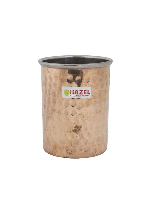 hammered copper steel water glass  - 15537901 - Very Small Image - 1
