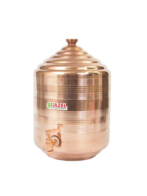 hazel copper water tank matka leak proof 7.5 ltr - 15537903 - Very Small Image - 1
