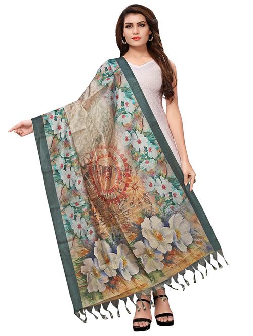 printed dupatta with tassels - 15537929 - Very Small Image - 1