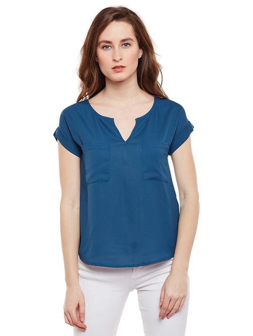 pocket patch asymmetric top - 15540089 - Very Small Image - 1