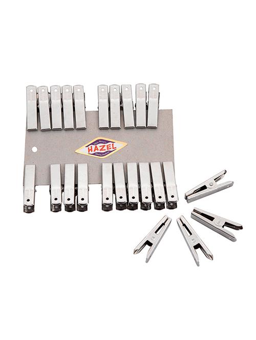 hazel stainless steel mini clips 24 pc, silver - 15540630 - Very Small Image - 1