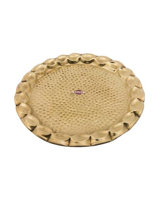 hazel pan thali  s15,brass,golden - 15540635 - Very Small Image - 1
