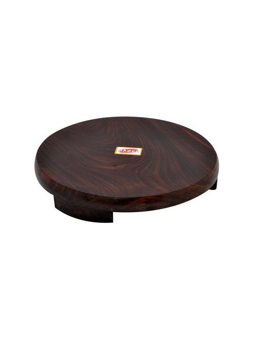hazel wooden polpat - seasam chakla - large, 24 cm, dark brown, 1 pc - 15540785 - Very Small Image - 1