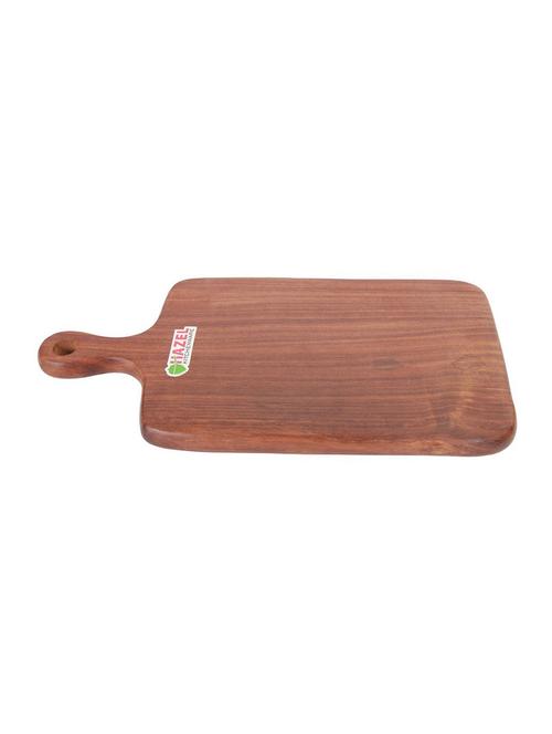 hazel wooden chopping board with handle 28 cm x 18 cm - 15540818 - Very Small Image - 1