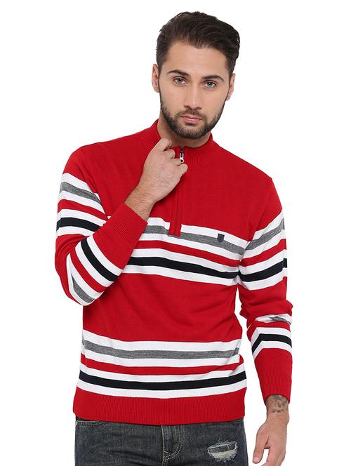 red acrylic pullover - 15541061 - Very Small Image - 1