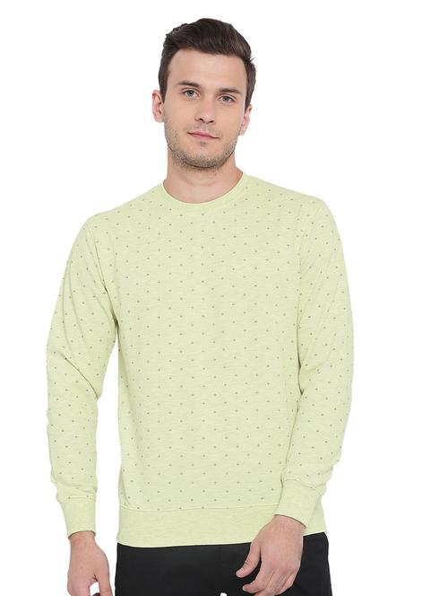 yellow polyester all over print sweatshirt - 15541069 - Very Small Image - 1