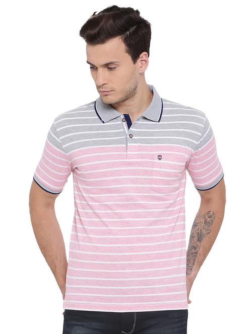 pink cotton blend pocket t-shirt - 15541221 - Very Small Image - 1