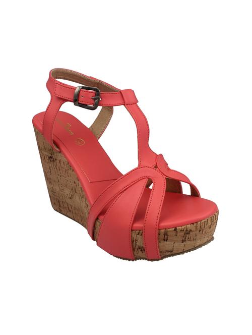 red ankle strap wedges - 15541436 - Very Small Image - 1