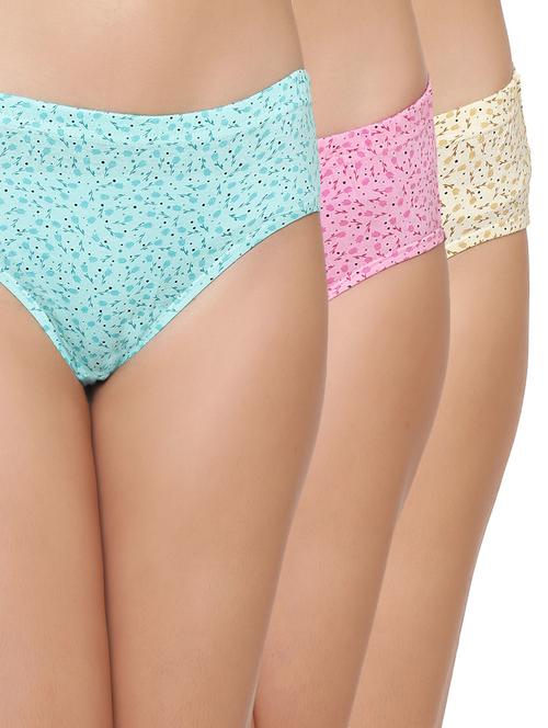 set of 3 floral hipster panties - 15542485 - Very Small Image - 1