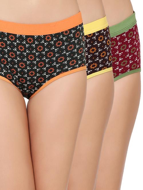 set of 3 printed hipster panties - 15543021 - Very Small Image - 1