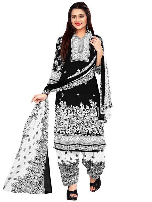 printed unstitched salwar suit - 15544077 - Very Small Image - 1