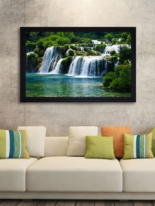 natural waterfall large synthetic framed uv digital reprint painting - 15547326 - Very Small Image - 1