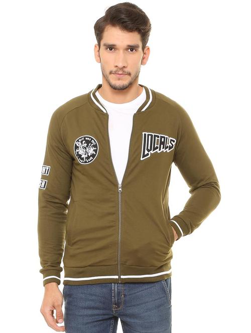 green printed casual jacket - 15557517 - Very Small Image - 1