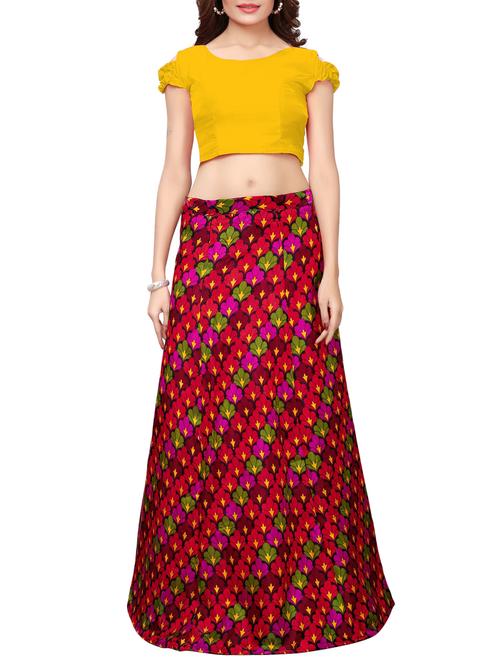 printed flared lehenga - 15557616 - Very Small Image - 1