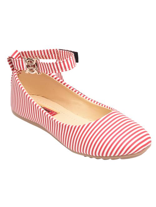 red ankle strap ballerinas - 15560074 - Very Small Image - 1