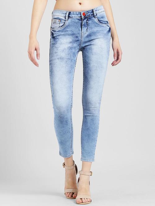acid wash skinny jeans - 15560222 - Very Small Image - 1