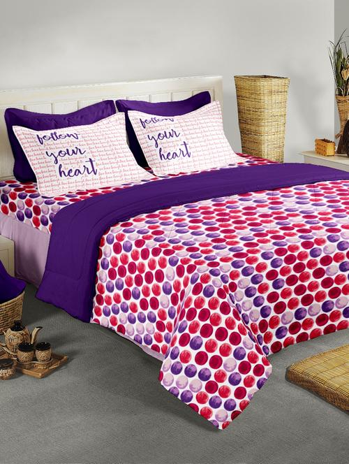 double bed cotton comforter with silken filling - 15560341 - Very Small Image - 1