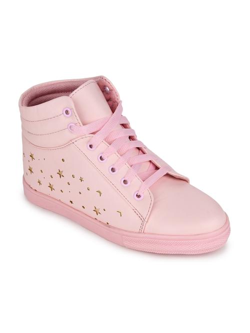 pink lace-up sneakers - 15561297 - Very Small Image - 1
