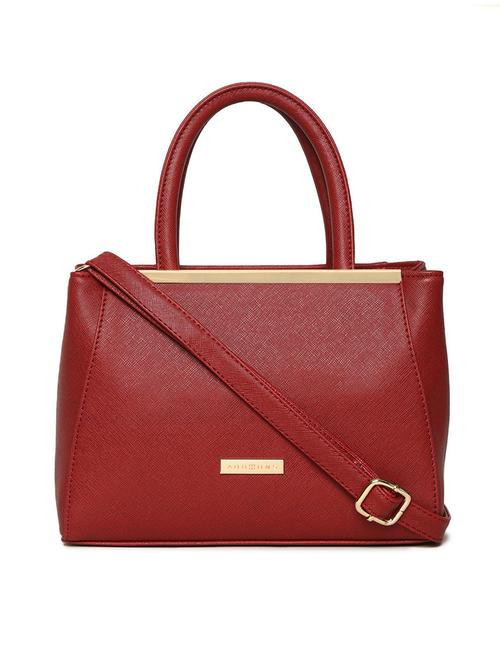 red leatherette (pu) handbag - 15563377 - Very Small Image - 1