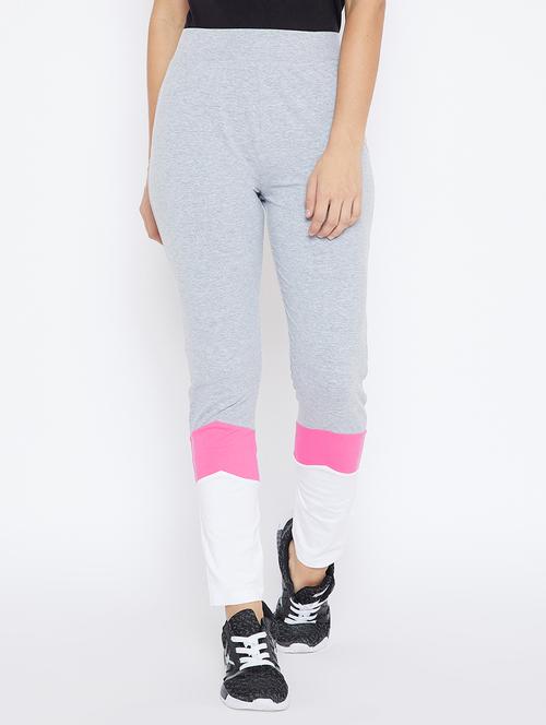 high waist color block track pant - 15563631 - Very Small Image - 1