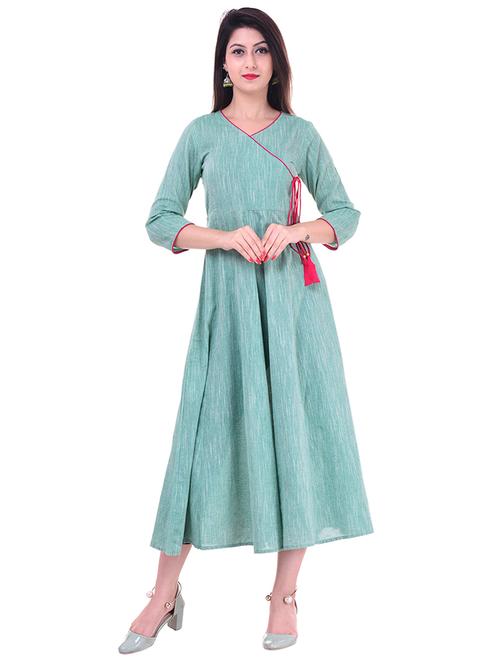 angrakha kurta with tassels - 15565360 - Very Small Image - 1