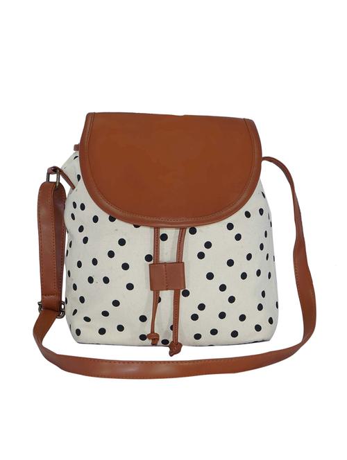 white canvas sling bag - 15566396 - Very Small Image - 1