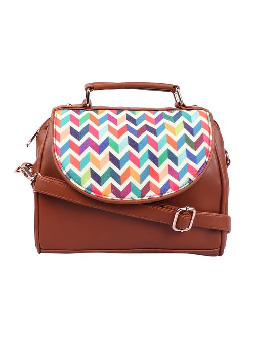 multi colored leatherette (pu) sling bag - 15566414 - Very Small Image - 1