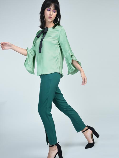 sleeve with flounce detail top - 15572207 - Very Small Image - 1