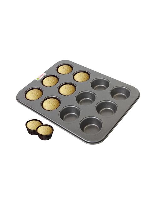 aluminium 12 pcs muffin tray 23.5 x 18 cm - 15573255 - Very Small Image - 1