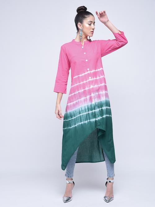 asymmetric fusion kurta - 15574649 - Very Small Image - 1
