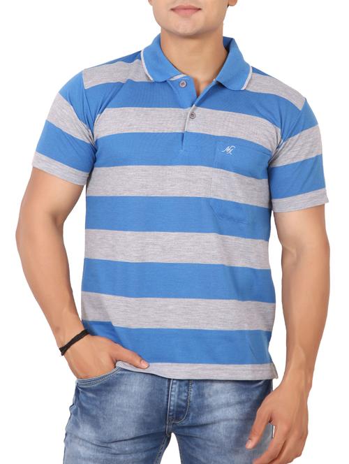 blue cotton pocket t-shirt - 15576633 - Very Small Image - 1