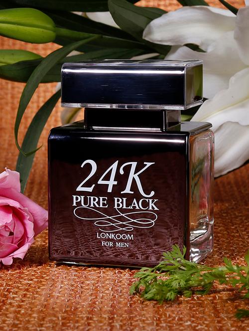 lonkoom 24k pure black eau de toilette 100ml - 15577719 - Very Small Image - 1