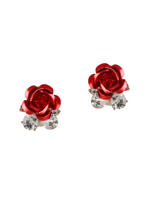 red metal studs earring - 15577837 - Very Small Image - 1