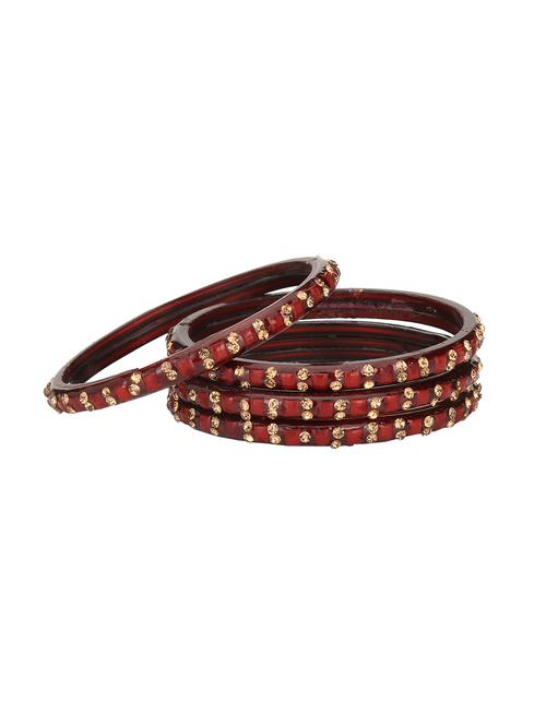 maroon glass bangle - 15580875 - Very Small Image - 1