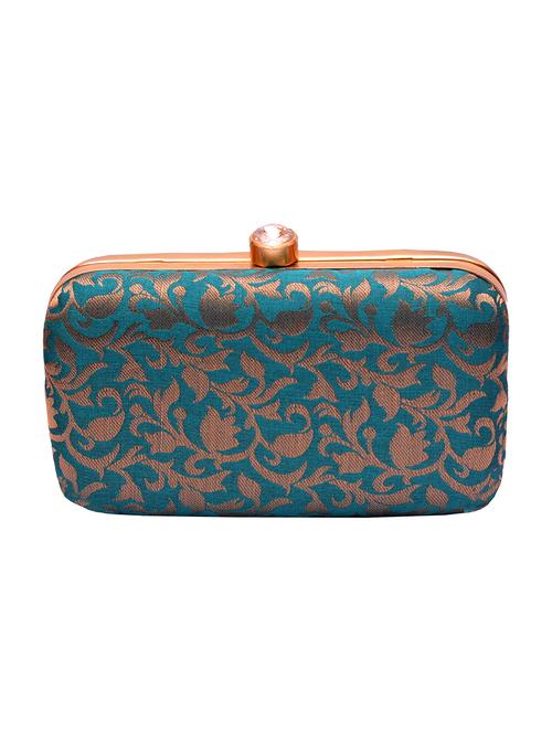 blue cotton box clutch - 15582668 - Very Small Image - 1