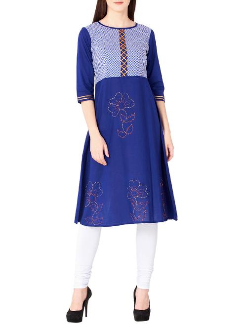 gotta work a-line kurta - 15583344 - Very Small Image - 1