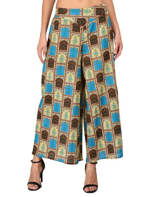 mid waist flared palazzo - 15583726 - Very Small Image - 1