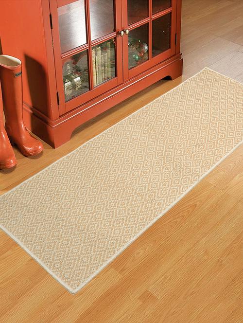 handloom made cotton & jute mixed multi purpose runner- 40x120 cm - 15584115 - Very Small Image - 1