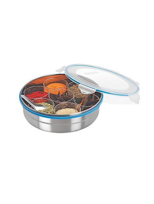 lock steel masala box /dabba/lock spice container - 15584576 - Very Small Image - 1
