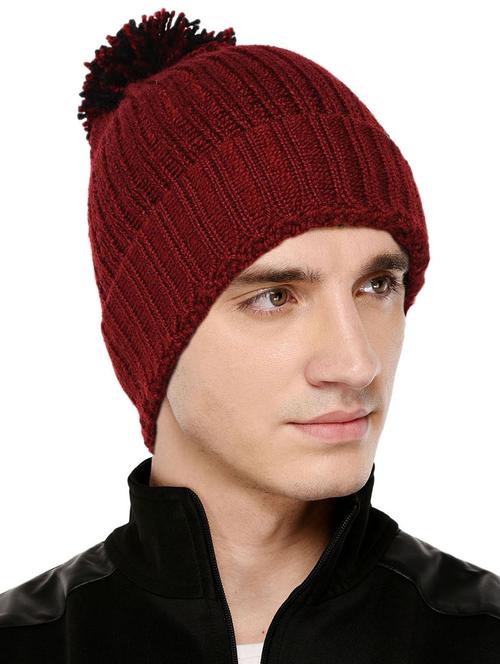 red wool winter cap - 15585293 - Very Small Image - 1